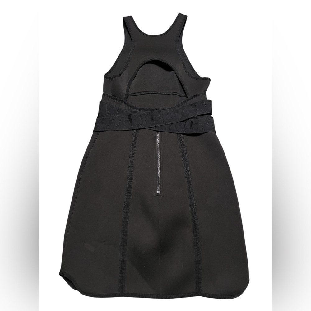 Alexander Wang x H&M black sleeveless logo scuba mini dress night out bodycon - Picture 8 of 11